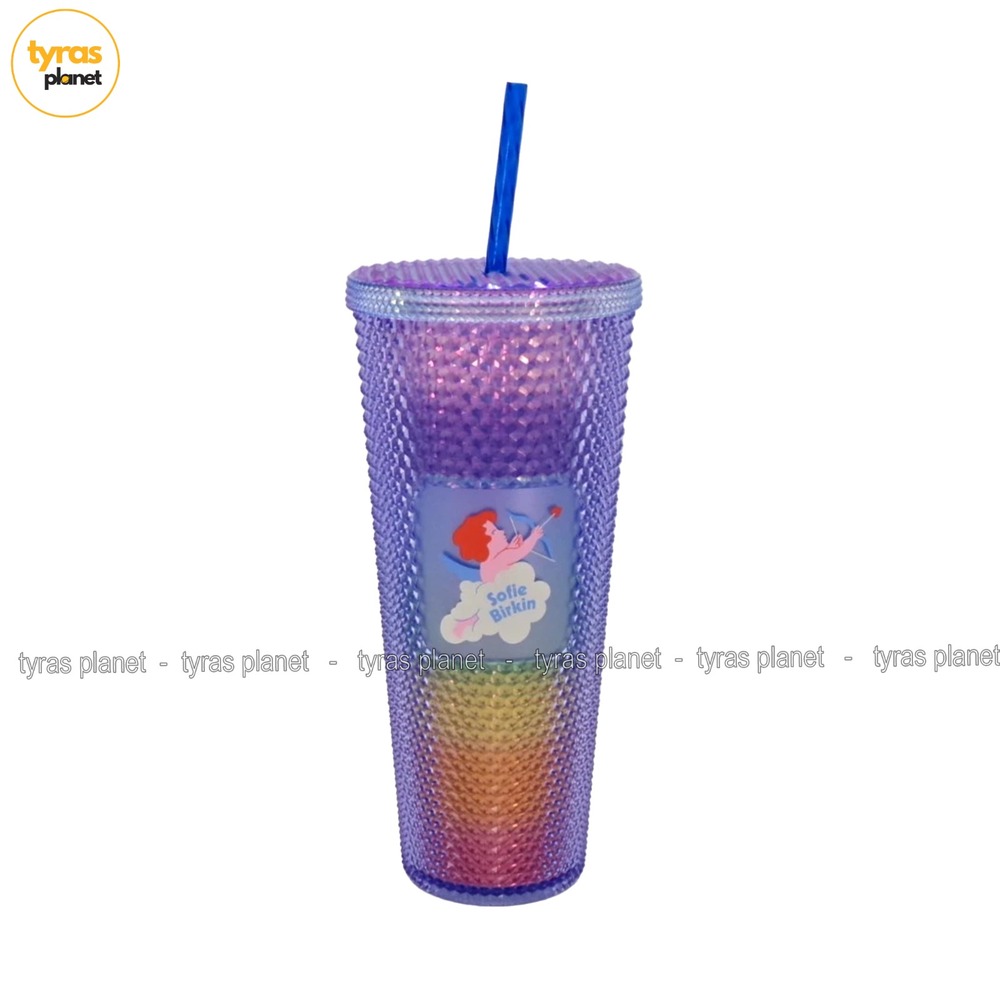 Starbucks Sofie Birkin Tumbler Studded Iridescent Rainbow Pride Cold Cup 24oz